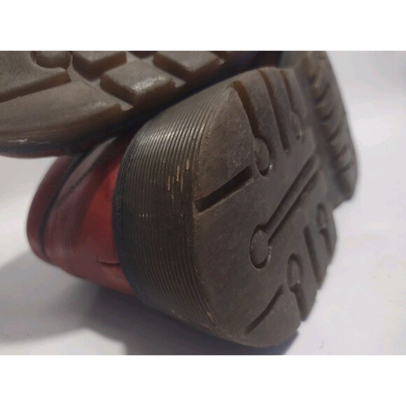 Vintage Dr. Martens Red Boots Made in England DMS Label Mens Size 9 Rare Patina - Picture 15 of 15